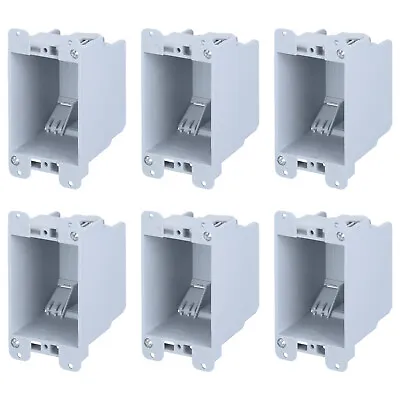 6-Pack One Gang Old Work Electrical Outlet Box Standard 14 Cubic Inch • $19.99