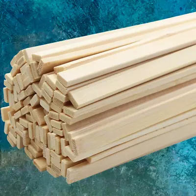 100pcs 15.7x0.35 Inch Strong Natural Bamboo Sticks Wooden Craft Sticks Extr • $17.09