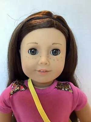 American Girl Truly Me #55 Hazel Eyes Dark Brown Hair & Freckles With OG Outfit • $40