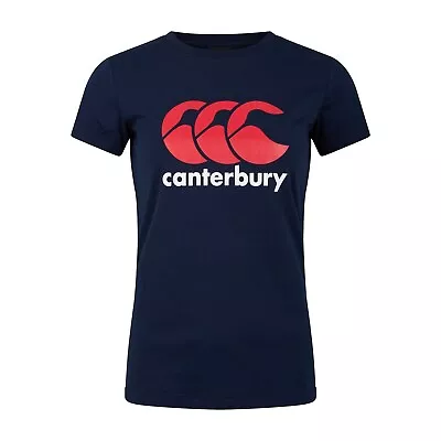 Canterbury Womens Ccc Logo T-Shirt Short Sleeve Sports Training Fitness Gym • £21.99