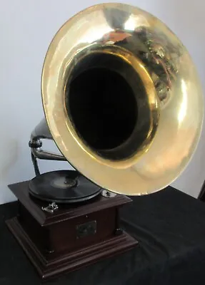 Victor IV Phonograph With Brass Bell Horn Circa 1905 Fully Restored • $2595