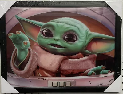 3 Dimension 3d Lenticular Framed Pictures. 13”x17” Baby Yoda/Grogu 3D • $19.95