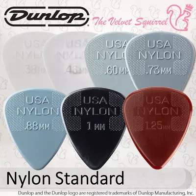 🌀 NYLON STANDARD Guitar Picks 🎸 Genuine Jim Dunlop® Plectrums Mediators 44R • $11.69