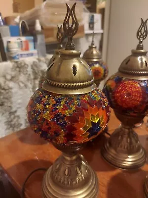 Handmade Stained Glass Moroccan /Turkish Mosaic Table Lamp Mosaic Lamp • $49.95