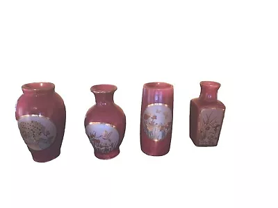 Pottery.  4 Piece Set Antique Mini Vases. • $10