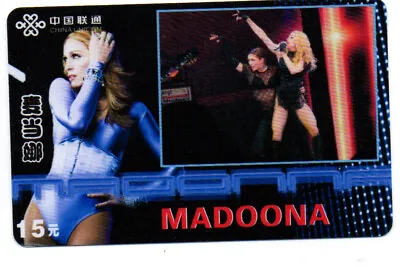 £1.75 • Buy China: Phone Card - Madonna Louise - Sexy Girl - US Singer/181