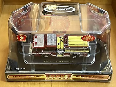 Code 3 Boston Fire Department #24 Fire Engine 1/64 Diecast E-One Truck New • $95.99