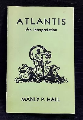 Atlantis An Interpretation 1976 Book By Manly P Hall Plato Lost World Orphic Key • $20.50