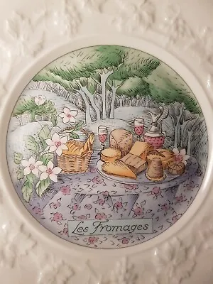 £44.99 • Buy 6x Gien Les Fromages 8.5  Salad Dessert Plate France Marie-Pierre Boitard Boxed