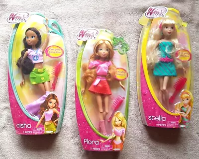 Lot Winx Dolls: Everyday ½ Full Collection: Aisha Flora Stella! Brand New Ib! • $499.95