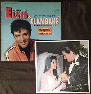 ELVIS PRESLEY Clambake - 1967 First Press RCA LP W/ Bonus Photo - BEAUTIFUL EX • $124.99