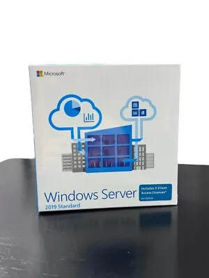 Microsoft Windows Server Standard 2019 16 Core Full Retail Version +5CAL Sealed • $73.55