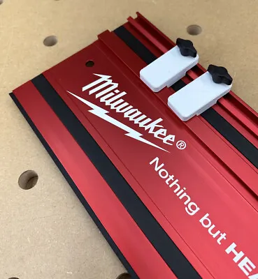 Milwaukee Guide Rail Stops Limits Track Kickback Repetitive Cuts 1 PAIR • £12.99