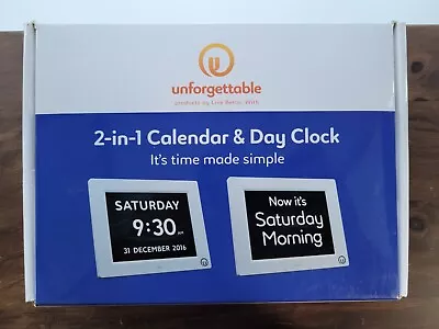 Digital Day Calendar Clock For Memory Loss Elderly Seniors Dementia Alzheimer's • £19.99