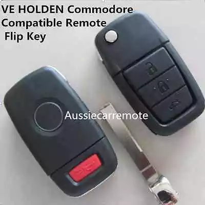 VE HOLDEN Commodore Compatible Remote Flip Key Shell With 3 Button With 1 Panic • $19.99