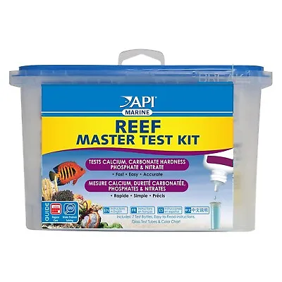 API Reef Master Test Kit Tests Calcium Carbonate Hardness Phosphate & Nitrite • £27.49