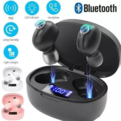 IPX7 Bluetooth 5.0 Headset TWS Wireless Earphones Mini Earbuds Stereo Headphones • $14.01