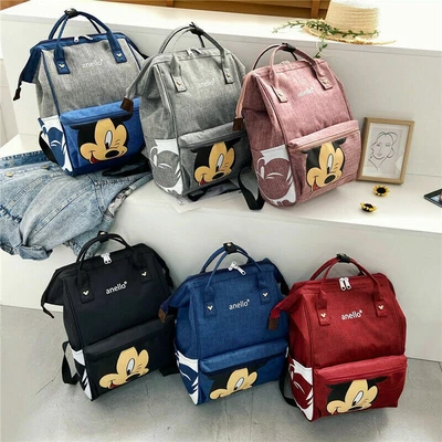 £18.31 • Buy Multi-use Mickey Large Mummy Baby Diaper Nappy Backpack Mom Changing Travel Bag