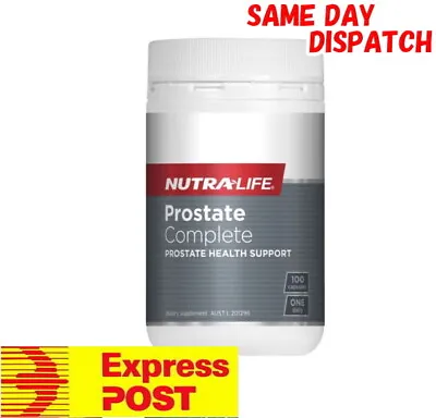 $64.95 • Buy Nutra Life Prostate Complete 100 Capsules Saw Palmetto Zinc For Men FREE EXPRESS