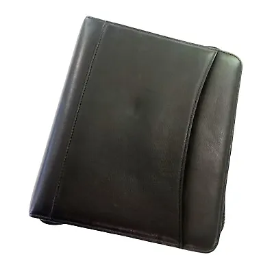 Vintage Franklin Quest Covey Planner Binder Leather Full Zip 7 Ring Organizer • $55