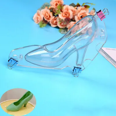 Chocolate Candy Cake Craft 3D High Heel Shoes Mould DIY Decoration Soap Mold • £5.14