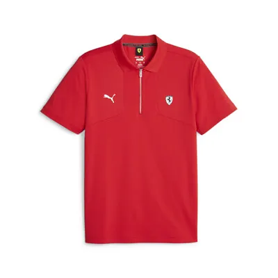 Puma Sf Style Short Sleeve Polo Shirt Mens Red Casual 62098502 • $29.99