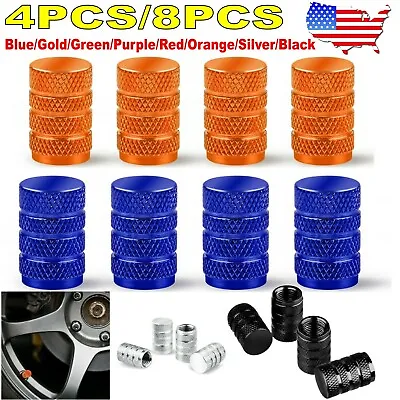 4PCS / 8PCS Car Tire Tyre Wheel Air Port Dust Cover Ventil Rim Valve Stem Caps • $6.99