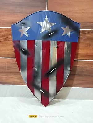Christmas Captain America Heater Shield World War 2 Shield Triangle Shield Metal • $79.99