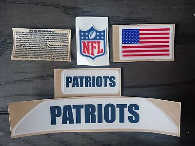 New England Patriots Size VSR4 Bumpers Full Size Helmet Decal Set • $11