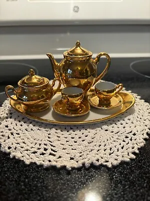 Vintage Mini Tea Set Gold In Color • $20