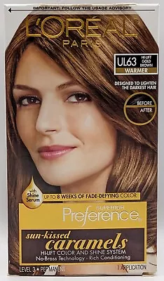 L'Oréal Paris Superior Preference Permanent Hair Color #UL63 Hi-Lift Gold Brown • $9.99