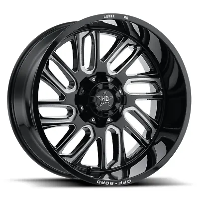 24X12 Luxxx HD Off-Road LHD18 8X165.1/170 -49 125 Gloss Black Milled - Wheel • $652.50