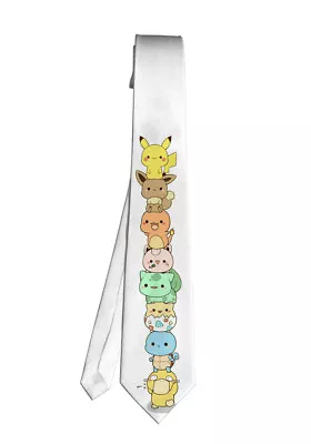 Pokemon Pikachu Bulbasaur Movie Necktie Neck Tie Anime Manga Cosplay Gift Game • $17.60