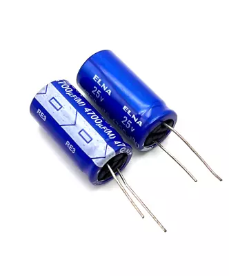 ELNA RE3 Elkos Audio Grade Capacitors - 25V/35V/50V - 4pcs • $9.57