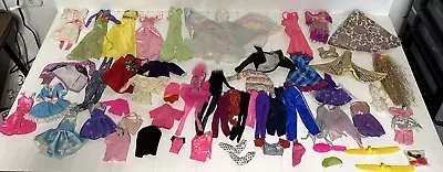 Barbie Vintage 80's 90's Clothes Lot Approx 45 Pcs Clothing Bonus Shoes Ski's • $28.88