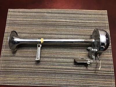 Vintage 14” Air Horn Chrome Truck Boat RV Rat Rod. Unknown Maker. Read! • $55.99