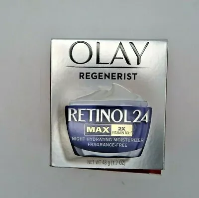 Olay Regenerist Retinol 24 MAX B3+ NIGHT Hydrating Moisturizer 48g New In Box • $18.99