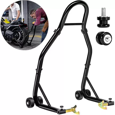 HeavyDuty Motorcycle Rear Wheel Lift Universal Bike Swingarm Spool Paddock Stand • $44.99