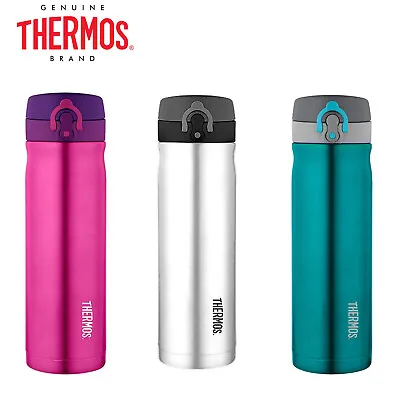$36.99 • Buy NEW Thermos S/Steel Vacuum Insulated Direct Drink Bottle 470ml Flask Pink Teal