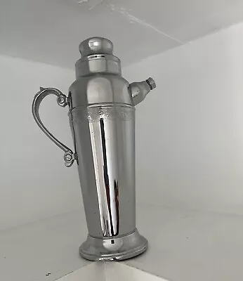 Vintage Art Deco Chrome Tall Martini Shaker • $30