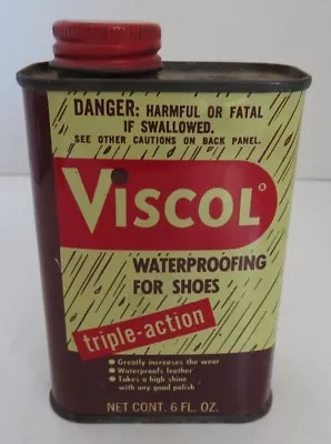 Vintage Viscol Waterproofing For Shoes Tin                (inv18320) • $3.62