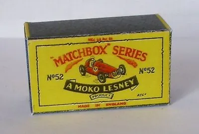 Maserati 4CLT Racer Repro Box Matchbox 1:75 No.52 • $2.13