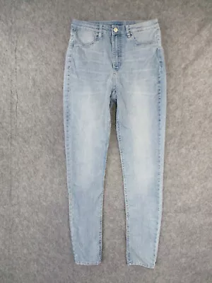 H&M Divided Jeans Womens 8 Blue Denim Skinny High Rise Outdoors Light Wash 27x30 • $7.47