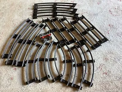 Clockwork Train Track By Hornby O Gauge Vintage  17 Pieces + Buffer Stop • £20