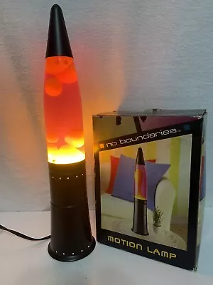 No Boundaries Motion Lamp 19  Tall Red Black Pliable Art Light COMPLETE • $39.99