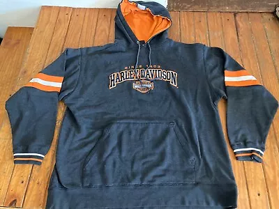 Vintage Harley Davidson Gray Hoodie Sweatshirt Size Large • $29.99