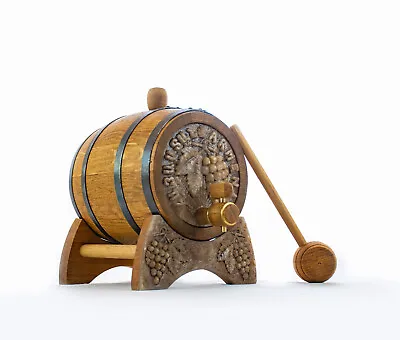 Armenian Ornament Traditional Natural Oak Barrel Premium Quality 1․5 Liters • $160