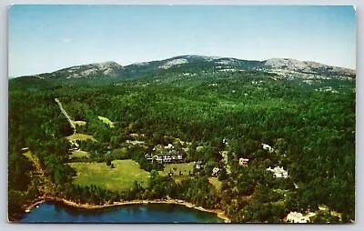 Mount Desert Island Maine~Aerial Asticou Inn @ Head Of Harbor~Vintage Postcard • $3.30