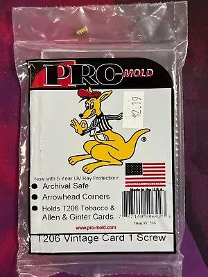 One Pro-Mold PC206 T206 / Allen And Ginter Tobacco Card Holders • $1.49