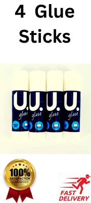 £2.89 • Buy 4 GLUE STICKS Washable Non Toxic Kids Children School Craft Glue Adhesives New